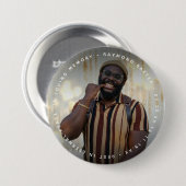 Benutzerdefiniertes Foto- und Text-Memorial Button (Vorne & Hinten)