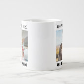 Benutzerdefiniertes Foto und Text oder Name Jumbo-Tasse (Vorderseite)