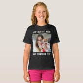 Benutzerdefiniertes Foto und Text oder Name T-Shirt (Vorne ganz)