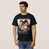 Benutzerdefiniertes Foto und Text oder Name  T-Shirt (Vorne ganz)