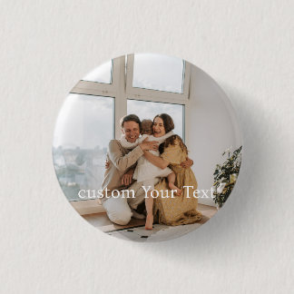 Benutzerdefiniertes Foto und Text Personalisiert Button