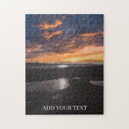 Benutzerdefiniertes Foto und Text personalisiert Puzzle
