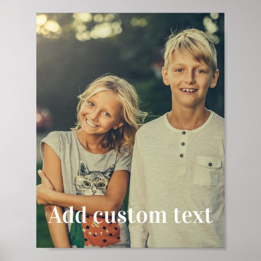 Benutzerdefiniertes Foto und Text Poster (Vorne)