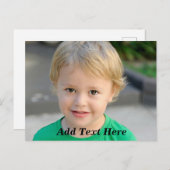 Benutzerdefiniertes Foto und Text Postkarte (Vorne/Hinten)