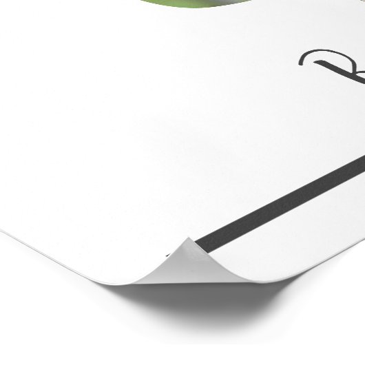 Benutzerdefiniertes Foto und Text Roter Wein Flasc Poster (Ecke)