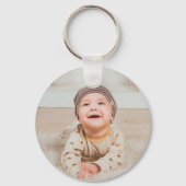Benutzerdefiniertes Foto und Text Schlüsselanhänger (Vorderseite)
