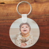 Benutzerdefiniertes Foto und Text Schlüsselanhänger (Vorderseite)