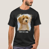 Benutzerdefiniertes Foto und Text T-Shirt (Vorderseite)