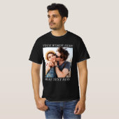 Benutzerdefiniertes Foto und Text T-Shirt (Vorne ganz)