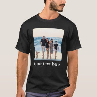 Benutzerdefiniertes Foto und Text T-Shirt