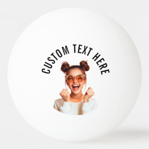 Benutzerdefiniertes Foto und Text Tischtennisball