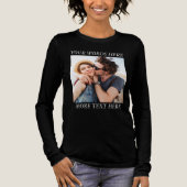 Benutzerdefiniertes Foto und Text Tri-Blend Shirt (Vorderseite)