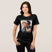 Benutzerdefiniertes Foto und Text Tri-Blend Shirt (Vorderseite voll)