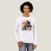 Benutzerdefiniertes Foto und Text Tri-Blend Shirt (Vorderseite voll)
