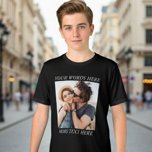 Benutzerdefiniertes Foto und Text Tri-Blend Shirt