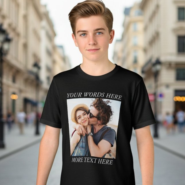Benutzerdefiniertes Foto und Text Tri-Blend Shirt (Von Creator hochgeladen)