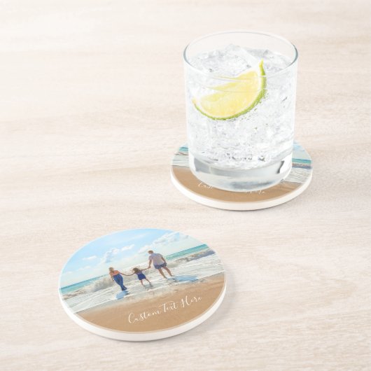 Benutzerdefiniertes Foto und Text-Untersetzer - Ih Getränkeuntersetzer (Seite)