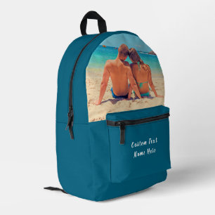 Benutzerdefiniertes Foto- und Textbackpack Bedruckter Rucksack