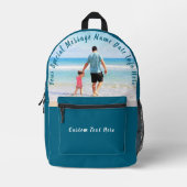 Benutzerdefiniertes Foto und Textbackpack - Ihr ei Bedruckter Rucksack (Vorderseite)