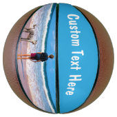 Benutzerdefiniertes Foto und Textbasketball - Ihr  Basketball (Vertikal)