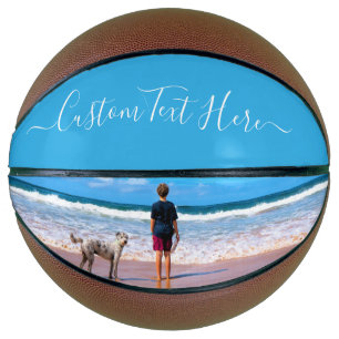 Benutzerdefiniertes Foto und Textbasketball - Ihr  Basketball