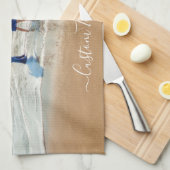 Benutzerdefiniertes Foto und Textentwurf Beste Fam Geschirrtuch (Viertel Falte)