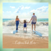 Benutzerdefiniertes Foto- und Textfenster Klammern Fensteraufkleber (Blatt 3)