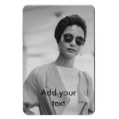 Benutzerdefiniertes Foto- und Textformat Magnet (Vertikal)