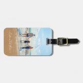 Benutzerdefiniertes Foto- und Textgepäck Markieren Gepäckanhänger (Vorderseite horizontal)