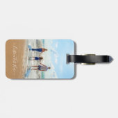 Benutzerdefiniertes Foto- und Textgepäck Markieren Gepäckanhänger (Rückseite horizontal)