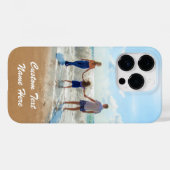 Benutzerdefiniertes Foto und Textname Geschenk für Case-Mate iPhone Hülle (Rückseite (Horizontal))