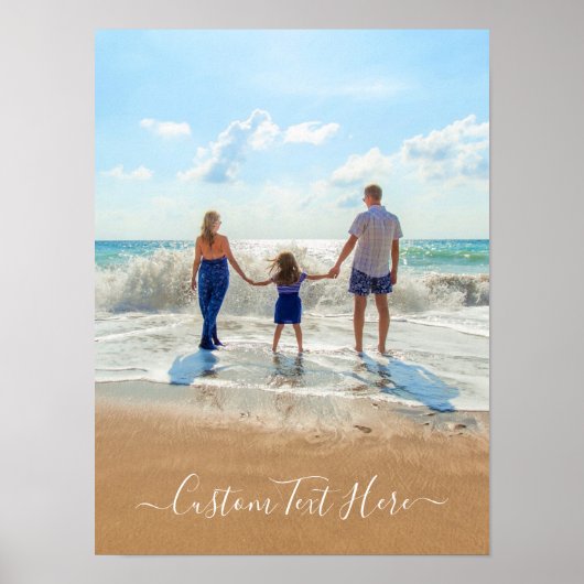 Benutzerdefiniertes Foto- und Textposter mit Ihren Poster (Vorne)