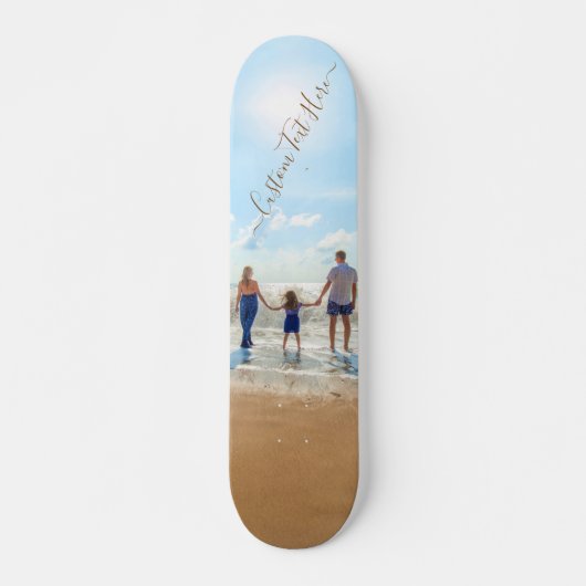 Benutzerdefiniertes Foto- und Textskateboard - Ihr Skateboard (Vorne)