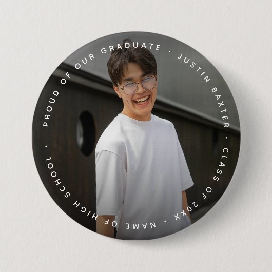 Benutzerdefiniertes Foto- und Textstudio Button (Vorderseite)