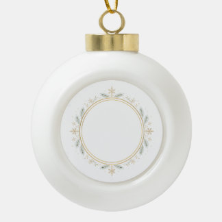 Benutzerdefiniertes Foto Unser erstes Weihnachten Keramik Kugel-Ornament