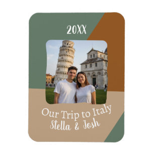 Benutzerdefiniertes Foto - Unser Italien-Trip-Souv Magnet