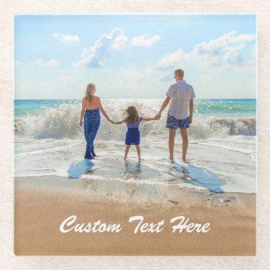 Benutzerdefiniertes Foto Untersetzer Fotos und Tex (Vorderseite)