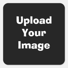 Benutzerdefiniertes Foto Upload- Quadratischer Aufkleber