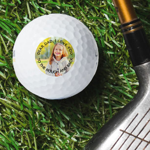 Benutzerdefiniertes Foto Vater I Liebe Sie an Roug Golfball