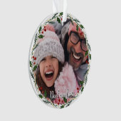 Benutzerdefiniertes Foto | Vater und ich Geschenk  Ornament (Vorderseite)