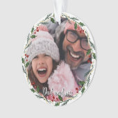 Benutzerdefiniertes Foto | Vater und ich Geschenk  Ornament (Vorderseite)