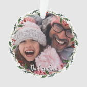 Benutzerdefiniertes Foto | Vater und ich Geschenk  Ornament (Vorderseite)
