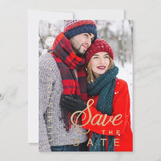 Benutzerdefiniertes Foto Verlobtes Paar Whimsikskr (Vorderseite)