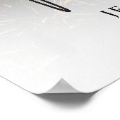 Benutzerdefiniertes Foto Verlobung Begrüßungszeich Poster (Ecke)