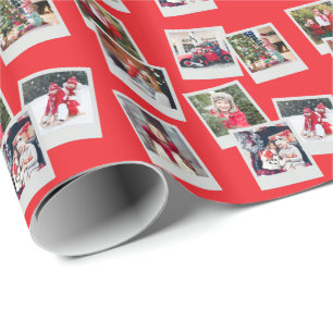 Benutzerdefiniertes Foto - Verstreute Schnappschüs Geschenkpapier