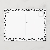 Benutzerdefiniertes Foto Vielen Dank Schwarz-weiße Postkarte (Rückseite)