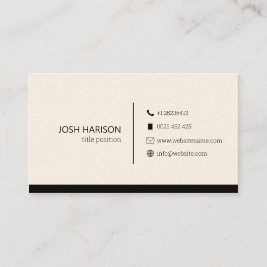 Benutzerdefiniertes Foto Visitenkarte (Rückseite)