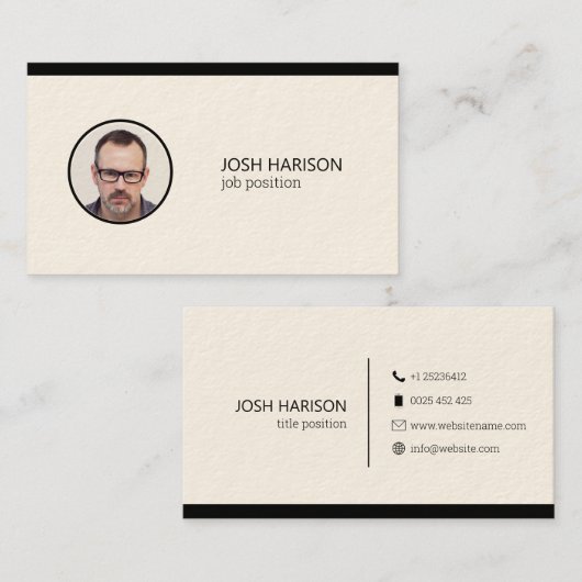 Benutzerdefiniertes Foto Visitenkarte (Vorne/Hinten)