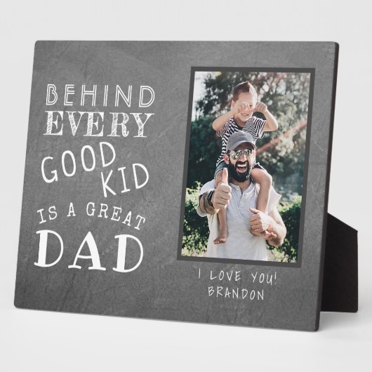 Benutzerdefiniertes Foto von großem Vater oder Mam Fotoplatte (Seite)