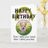 Benutzerdefiniertes Foto von Ihrer walisischen Cor Karte (Gelbe Blume)